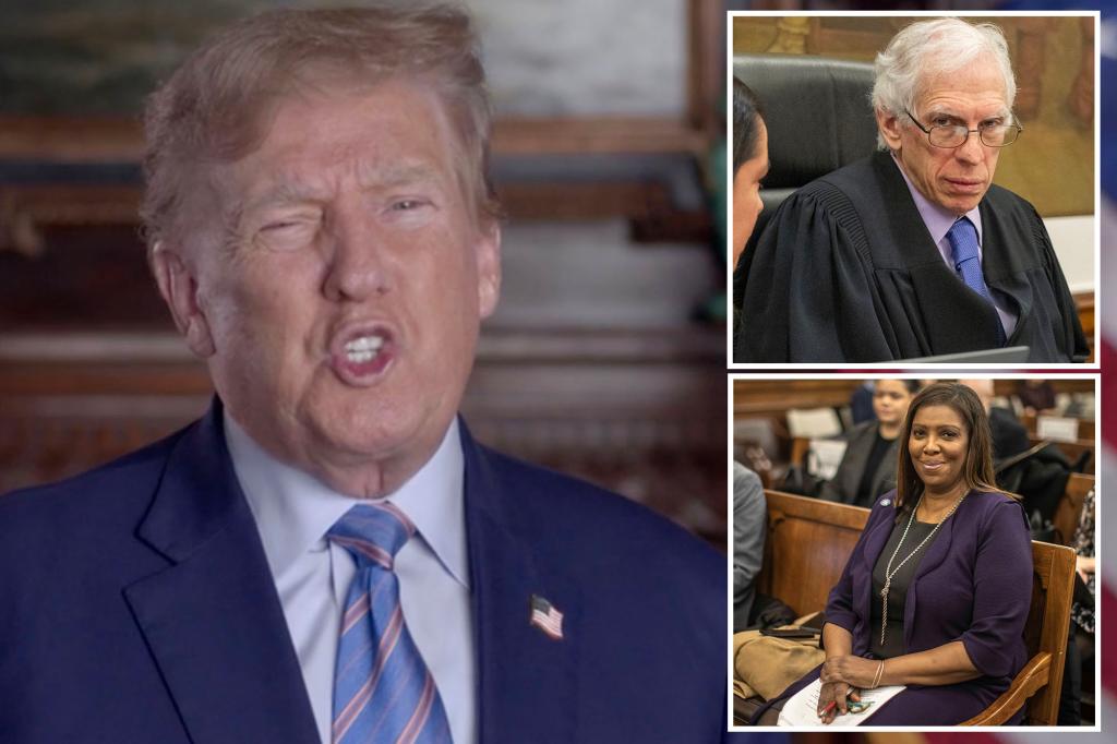 Donald Trump blasts âpsychoâ civil case judge and âradical left’ prosecutors in Thanksgiving message